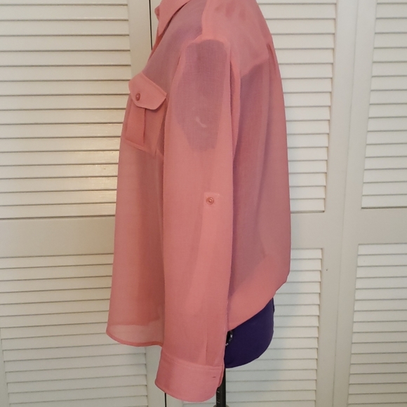 Evan Picone, blouse Pink, size large, - Picture 6 of 6